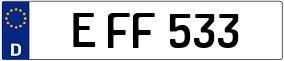 Trailer License Plate